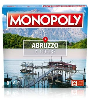 Winning Moves Monopoly Abbruzzo & Molise Brettspiele, Brettspiele für Erwachsene, Brettspiele für Kinder, Brettspiele für 2, 2 bis 6 Personen, Alter 8+
