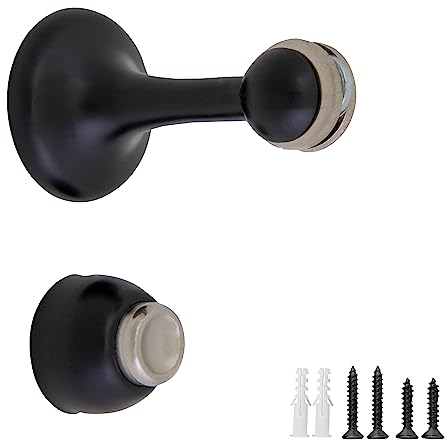 Design House Magnetischer Türstopper 189316-MB, 2er-Pack, schwarz matt