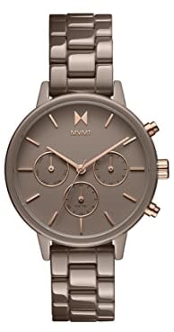 MVMT Multi Zifferblatt Quarz Uhr für Damen mit Taupefarbe Keramikband - 28000202-D
