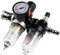 MOCNT 1/4 Air Filter Regulator Air Compressor Moisture Trap Kit Oil Water Lubricator Separator Pressure Reducer Pneumatic Components Processor Quick Connector