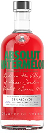 Absolut Watermelon Flavoured Swedish Vodka, 70cl | Rich Notes of Sweet Watermelon with Subtle Spice, No Added Sugar, Enjoy Neat or in Cocktails, Great for Gifting