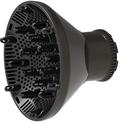 Universal Hair Diffuser Adaptable Hair Dryer Attachment for Blow Dryer Nozzles from 1.7 to 2.2 inch Diameter (Black)