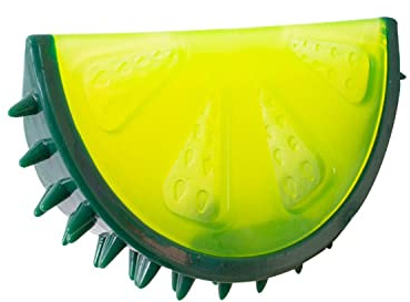 YöL Lime Summer Cooling Pet Toy - Dog Puppy Teething Chew Outdoor Play Freezable Durable Rubber Hydrating Teether Frozen