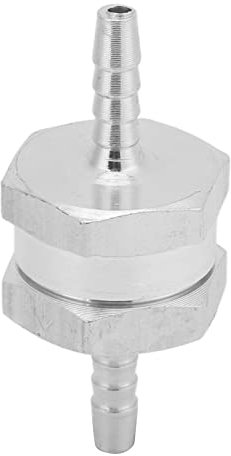 Rückschlagventil, 0,2–6 Bar Aluminiumlegierung Einweg-Rückschlagventil, Universal-Kraftstoffleitungs-Rückschlagventil für Benzin, Biodiesel, Wasser, Kühlmittel, Öl, Luft/Vakuum (4mm)