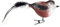 Glas-Vogel, Schwanzmeise mit Naturfedern | Glasschmuck Made in Germany aus eigener Herstellung | deko Vogel mit Clip, Glasvogel, echter Lauschaer Christbaumschmuck, für den Innenbereich