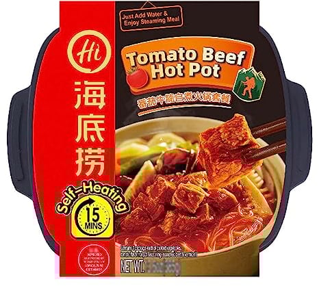 Haidilao Self-Heating Hot Pot Beef Tomato Flavour 395g