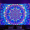 aupawdy Mandala Wandteppich Mehrzweck, Psychedelic Deko Aesthetic boho Schwarzlicht Bunt Wandteppiche für Heimdeko Wohnzimmer und Schlafzimmer, 200 x 150cm
