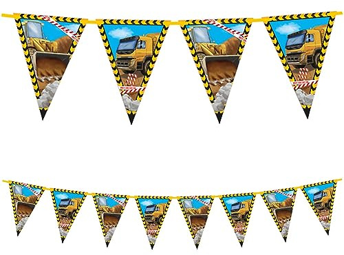 Wimpelkette Baustelle Papier FSC