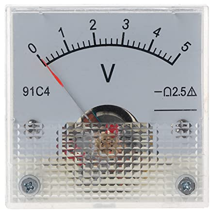 BYUTFA 91C4 für Messgerät, analoges Panel-Altersmessgerät, mechanischer Typ 3/5/10/15/20/30/50/100/150/250 V, 10 Stile