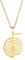 Cho Ku Rei Reiki Symbol Halskette Cho Ku Rei Energie Symbol Amulett Heilung Reiki Anhänger für Frauen Heilige Geometrie Halskette Yoga Power Spirale Meditation Schmuck (Cho Ku Rei Halskette Gold)