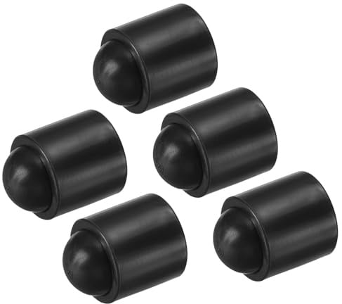 PATIKIL 5pcs Funda Protectora para Taco de Billar Protectores de Goma Negro | para el Extremo del Taco de Billar, Cubierta Inferior de la Varilla de Billar