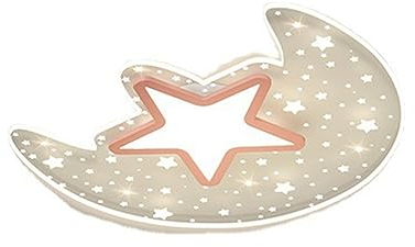 Deckenleuchten Kreative Sternmodellierung Deckenleuchte Moderne Sternenhimmel Acryl Led Deckenleuchte Close To Ceiling Light Fixtures for Schlafzimmer Kinderzimmer Kindergarten Prinzessin Zimmer(Pink-