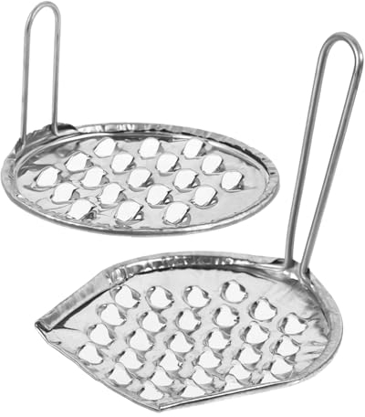 Luxshiny 2 Pezzi Raschietto per Gelatina di Fagioli Taglierina per Noodle Freddi Spaetzle Raschietto Schiacciapatate Grattugia per Formaggio Portatile per Gadget da Cucina A
