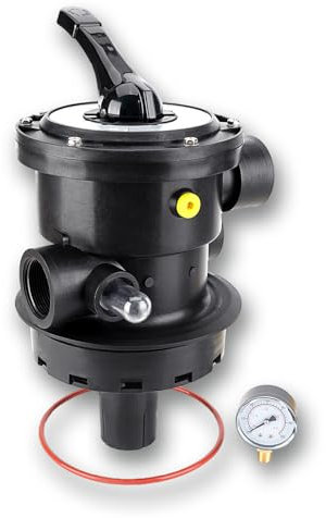 SP0714T Top-Mount Multiport-Ventil, 7-Positionen-Steuerventil, kompatibel mit Hayward VariFlo, oberirdischen Pro oder VL 210 Serie Sandfilter, 1-1/2 Zoll, 6-Wege