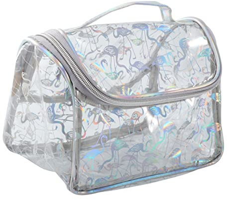 CRILSTYLEO Transparente Reisetasche Aufbewahrungstasche Kosmetiktasche Mit Großer Kapazität Für Körperpflegeartikel Und Make-up Tragbar Und Langlebig