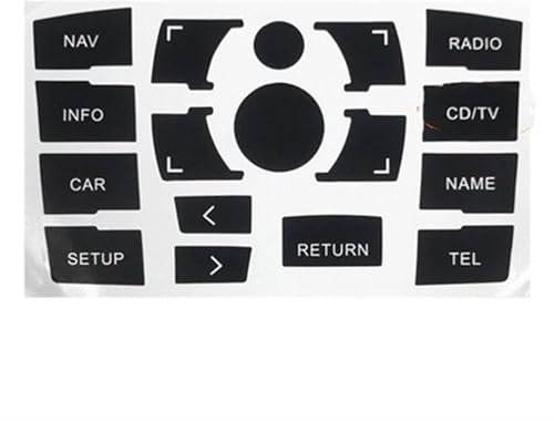 LzDQF Für Audi A6 C6 4F 2004-2011 Auto-Klimaanlagen-Knopf-Aufkleber,Klimaanlage-Knopf-Reparatur-Aufkleber,Abdeckung Für Den Innenraum.,Multimedia Type B