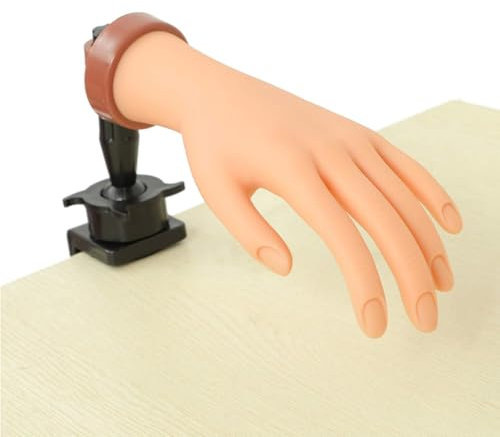 Practice Hand for Acrylic Nails, Mannequin Hands for Nails Practice, Nail Art Training Hand, Fake Nail Hand, Acrylic Nail Practice Hand 1Pcs Nude Hand