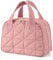 BAGSMART Kulturtasche Damen, Große Reise Kulturbeutel, Bauschige Kosmetiktasche, Reisetasche für Makeup Bag und Kosmetik mit Griff, Rose