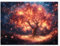 BOHUO Tableau Decoration Murale Salon Moderne Grand, Arbre abstrait Tableaux Arbre De Vie,Impression Sur Toile,Decoration Murale Chambre Cuisine - 30x45cm Sans cadre(Or)