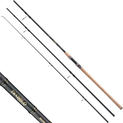 Balzer Karpfenrute Diabolo Golden Circle Carp Oldschool 3,60 m - Profi Angelrute Karpfen 3 teilig, 40-80g