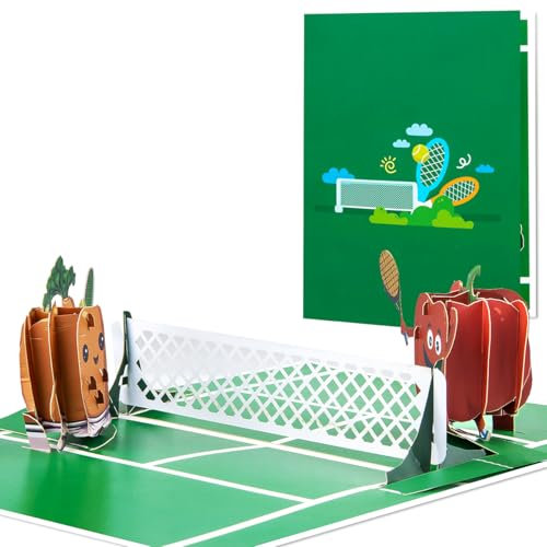 CNLITIHEKA Tennis Pop Up Geburtstagskarte für Ehemann, Happy Father's Day Karte für Papa, Opa, inklusive Umschlag.