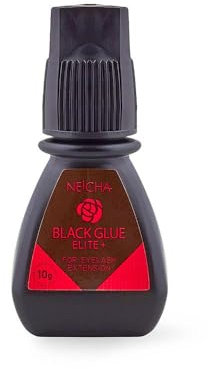 Neicha Elite Plus Lash Glue for Eyelash Extensions | Black Adhesive | Waterproof Professional Eyelash Glue | Semi Permanent Super Fast Drying Strong Bond | Long Lasting Hold Up to 8 Weeks (10g)