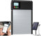 Trappe de poulailler solaire automatique 3 en 1 améliorée, télécommande Wi-Fi, porte de poulailler automatique avec écran LCD & minuterie et capteur de lumière, porte électrique pour poulailler de