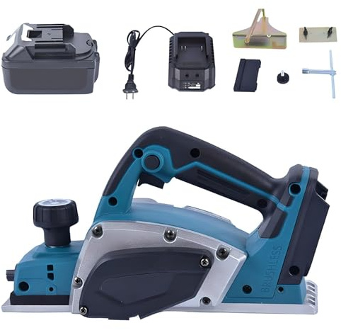 Piallatrice senza fili, Piallatrice per legno elettrica senza spazzole, 15000 giri/min, Piallatrice elettrica, Piallatrice per legno a mano senza fili