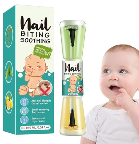 usefulbeauty Nagelbeissen Verhinderung, Anti-Kau Nagellack 10ml, Natürlicher Nagelpflege Schutz Bitterflüssigkeit Für Finger Gesundheit Gewohnheit Baby Hände