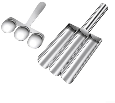 Meatball Maker Stainless Steel, Ball Tool With Scraper For Fish Shrimp Beef Chicken For Kitchen Hot Pot Cooking(3)