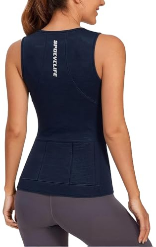 spocyclife Radtrikot Damen Ärmellos/Kurzarm, Fahrradtrikot Atmungsaktiv Damen Rennrad Trikot Fahrrad Shirt Sport Shirts mit 3 Taschen Für Damen