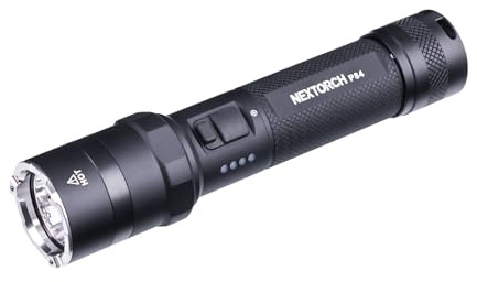 NEXTORCH P84B - 3700 Lumen LED-Taschenlampe mit 360° Warnlicht-Funktion - Notfall Glasbrecher