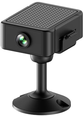 Mini WiFi Camera, Wireless Nanny Cam with Motion Detection, Rechargeable Portable Small Surveillance Camera Indoor Outdoor Home Monitoring Camera