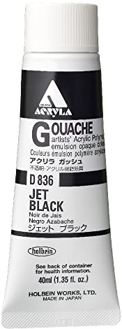 Holbein Acryla Gouache 40ml Jet Black