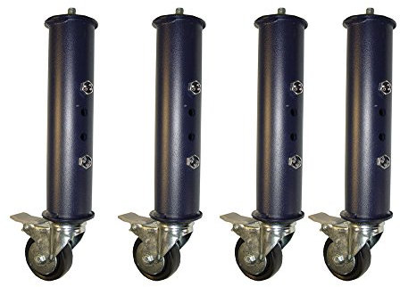 Imex El Zorro Juego de Patas Canguro Regulable con Ruedas y Freno, Metal, Gris, 39x5x3 cm