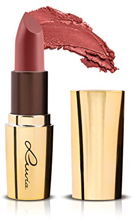 Luvia Lippenstift Nudefarbe - Braun - Foreign Touch Lipstick - Extra Deckend und Pflegend - Langanhaltend Glänzend - Vegane Kosmetik - Made In Italy