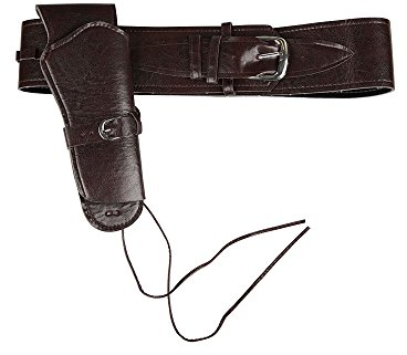 Deluxe Cowboy Holster Black for Fancy dress Accessory