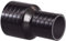 Straight Reinforced Silicone Reducer Inlet Connector Hose for Air or Water - ID 90mm to 70mm - Black
