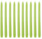 Artif 10 Bougies Vert anis Chandelier 25 cm, Bougie Flambeau, diam. de Base 2,2cm