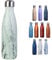 JK Home 500ml Bouteille d'eau Isothermes Gourdes Acier Inoxydable Extérieur Fitness Bois Vert Clair
