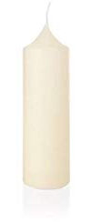 innaGLAS Bougie d'église Franziska, Ivoire, 25cm, Ø8cm, 114h - Made in Germany - Bougie Cierge
