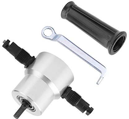 Coupe-grignoteuse multifonctionnelle en métal Double tête de coupe perceuse électrique grignoteuse perceuse électrique accessoire grignoteuse outil de coupe Tools