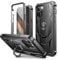 Dexnor Hülle Kompatibel mit iPhone 12 & 12 Pro [6,1 Zoll] 360 Ganzkörper Heavy Duty Military Grade Stoßfest Hard Back Cover Integrierter Displayschutz und Ständer – Schwarz
