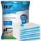 QH7 Small Vacuum Storage Bags. 80% More Storage,Travel Vacuum bags clothes, Double-Zip Seal and Triple Seal Turbo-Valve for Max Space Saving,Reusable Space Saver Bags,6(60x40cm)