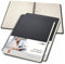Sigel CO822/3 Spiralblock A5 kariert schwarz 80 Blatt, sehr stabiler Hardcover-Einband, 3er Pack, Einsteckfach, aus nachhaltigem Papier, Conceptum Notizblock