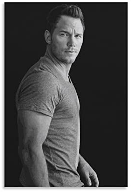 Schauspieler Chris Pratt Poster für Schlafzimmer, Ästhetik, Bilddruck, Leinwandbild, 20 x 30 cm, Unframe