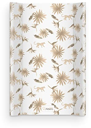Baby Wickelauflage Wickelmulde Wickelunterlage 50 x 70 cm abwaschbar Wickeltischauflage Wickelaufsatz für Kinderbett Unisex (Boho Beige)