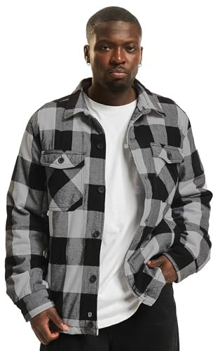 Brandit Lumber Jacket, Farbe: black+charco, Größe: 3XL