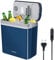 Frigorifero Elettrico Portatile per Auto da 24 Litri, Mini Frigo con Manico Ergonomico, Spina da 230V e 12V, Modalità Freddo e Caldo, Ideale per Camion, Macchina, Barca, Campeggio, Camper (Blue)