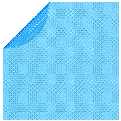 FIRBNUS Solar-Poolabdeckung Rund Blau 549 cm Thermische Heizung Zubehör Pool